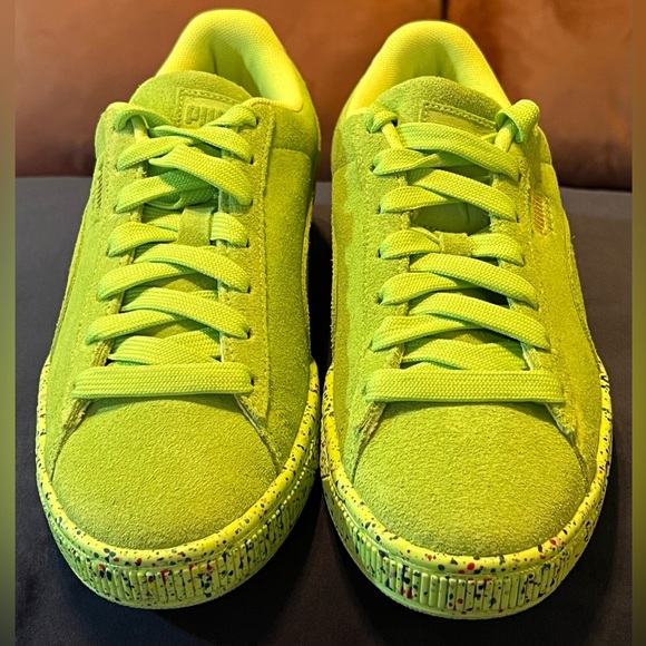 Puma Sneaker| Lime Green w/Confetti Sole| NWOT - Picture 5 of 6